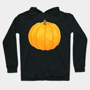 Orange Pumpkin ~ Watercolor painting Hoodie